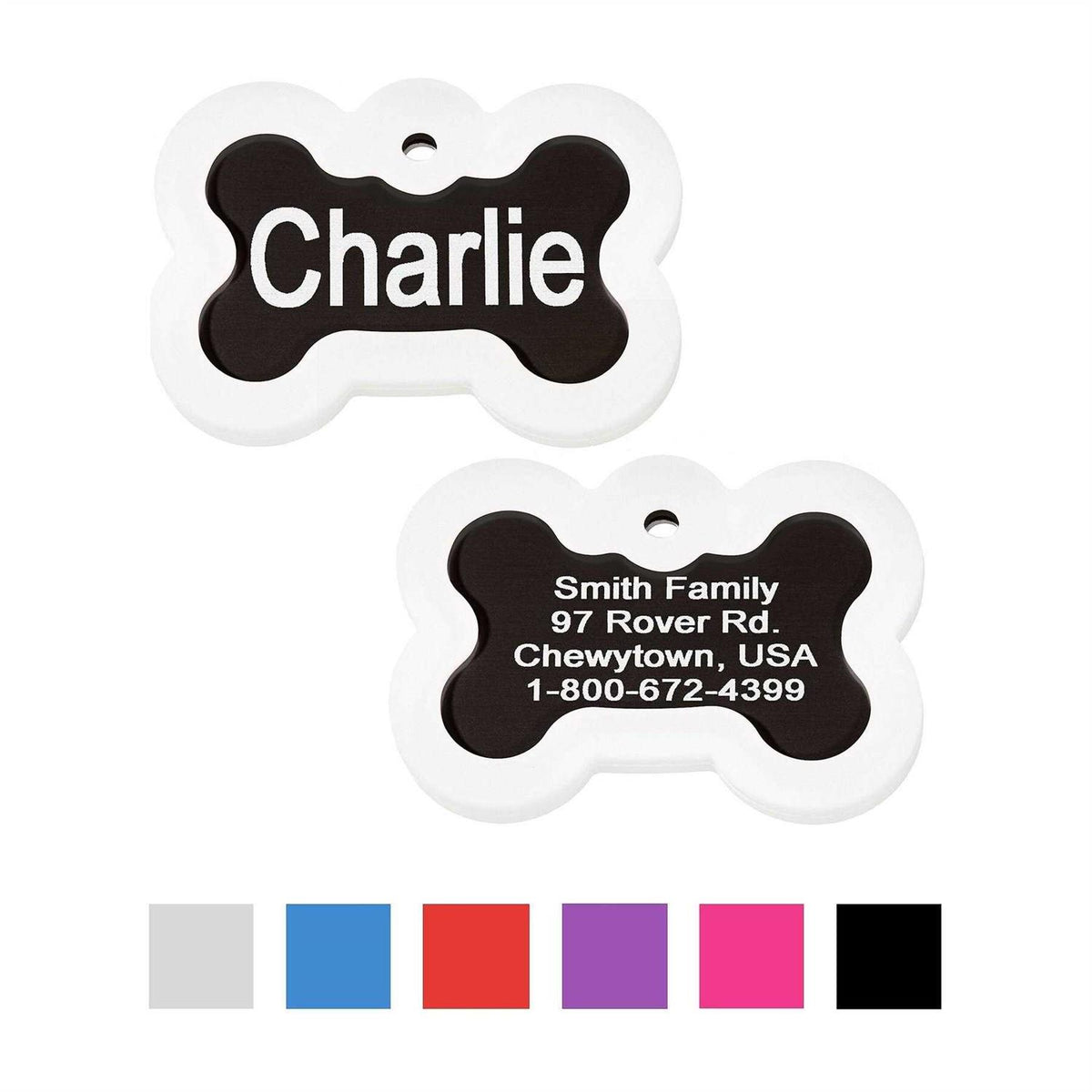 Anodized Aluminum Personalized Dog ID Tag L89211