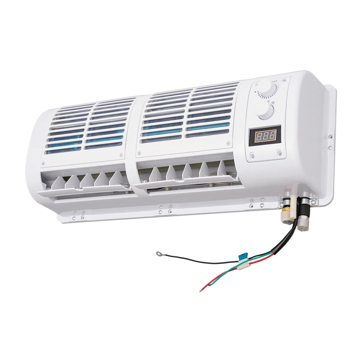 12V Car Air Conditioner Cooling Fan 3 Speeds LCD Display N93486