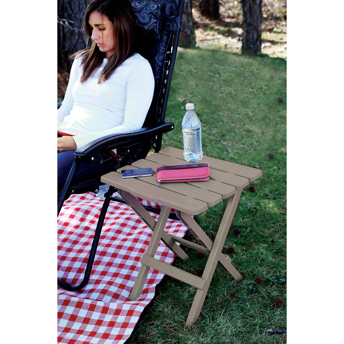 Folding Adirondack Table ABS Plastic X836801